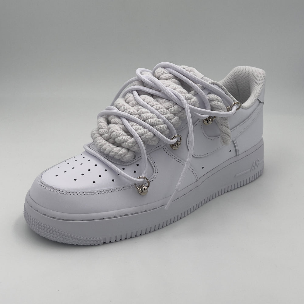 Nike Air Force 1 “Rope Laces” Triple White - EV8 Style