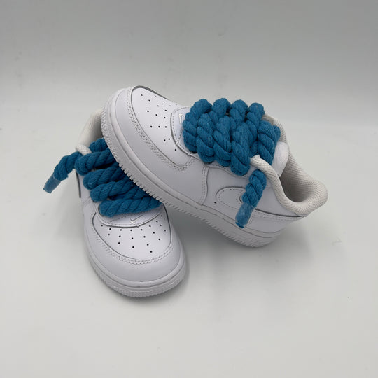 Nike Air Force 1 Baby “Rope Laces” Blue - EV8 Style
