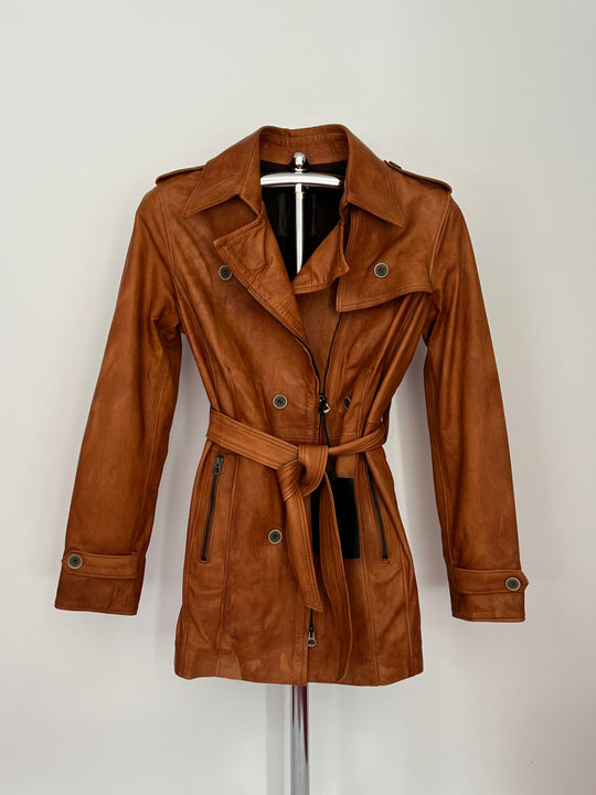Trench in pelle cuoio - EV8 Style