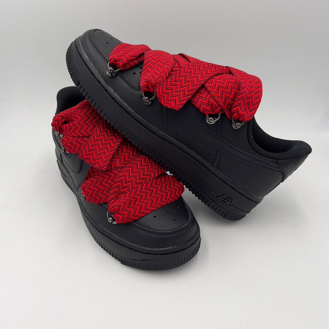 Nike Air Force 1 Black “Lanvin Red” - EV8 Style
