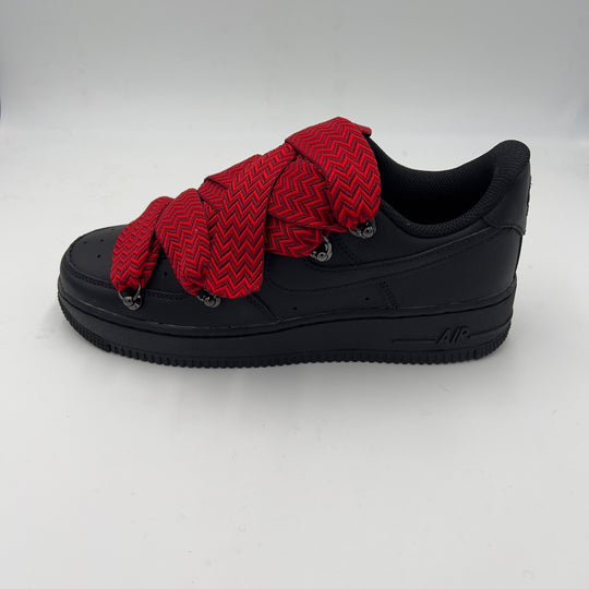 Nike Air Force 1 Black “Lanvin Red” - EV8 Style