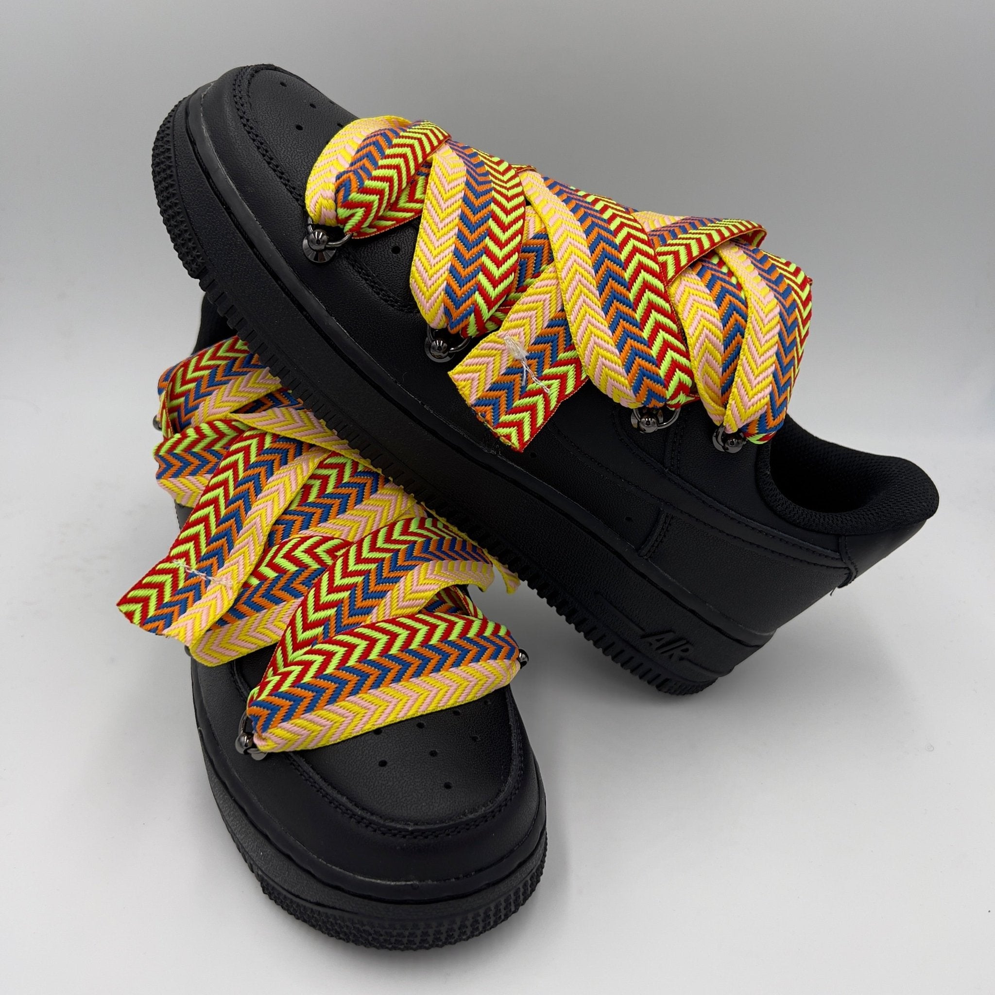 Nike Air Force 1 Black “Lanvin Lightning” - EV8 Style