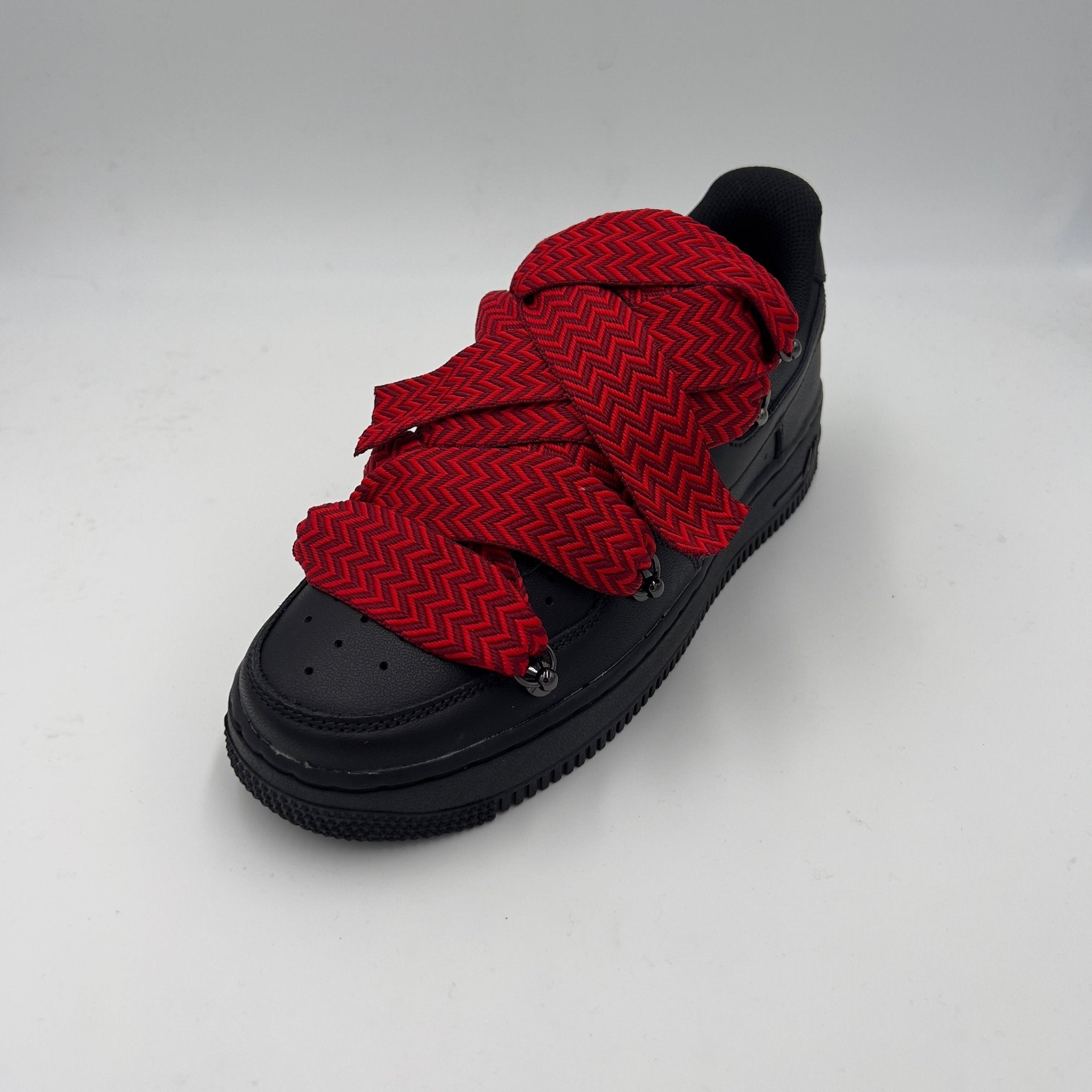 Nike Air Force 1 Black “Lanvin Red” - EV8 Style